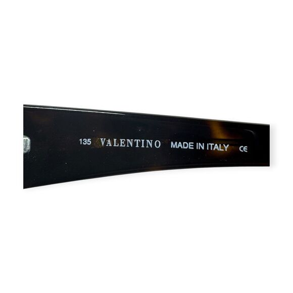 Valentino V5344/S Black Crystal Sunglasses Italy 135mm VTG main image 7